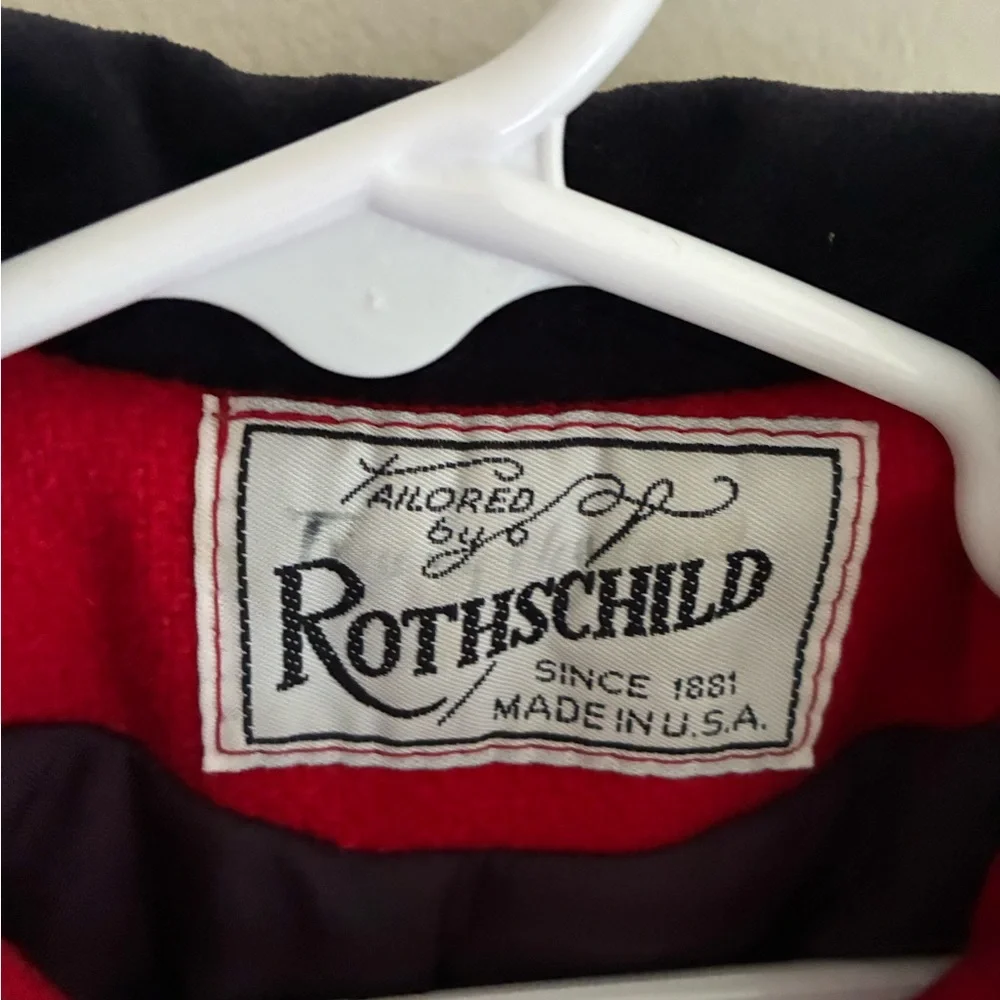 Vintage Rothschild Classic Red Wool Coat American Girl‎ Size 4